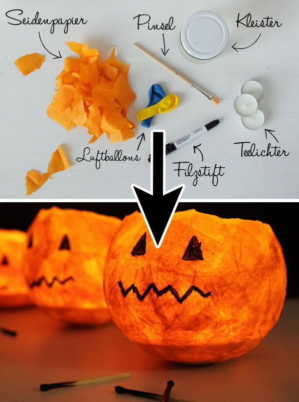 DIY Pumpkin Lanterns. 