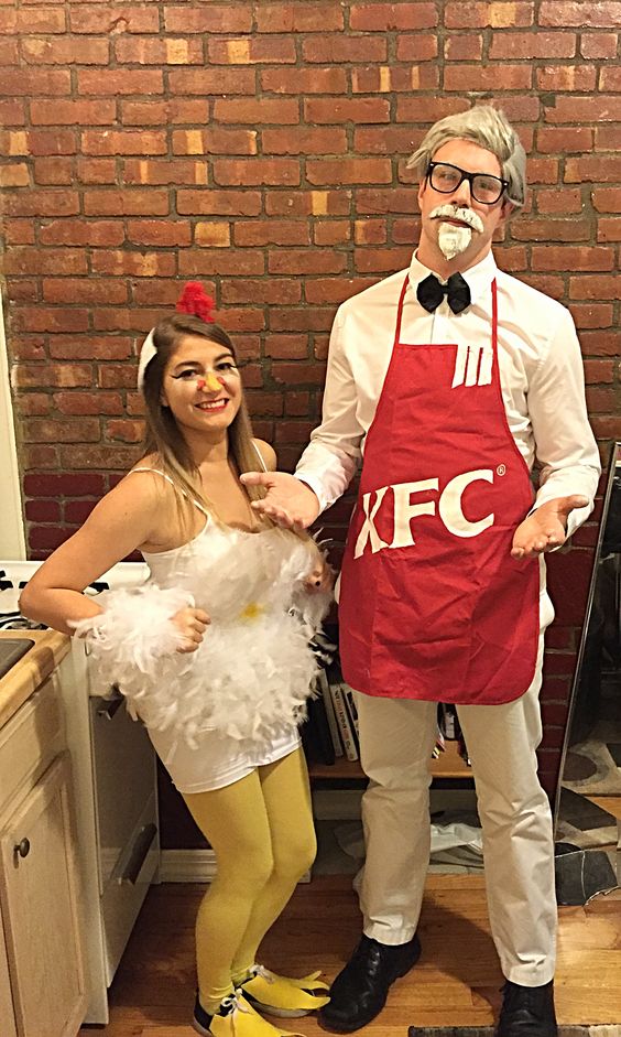 KFC and Chicken Costume. 