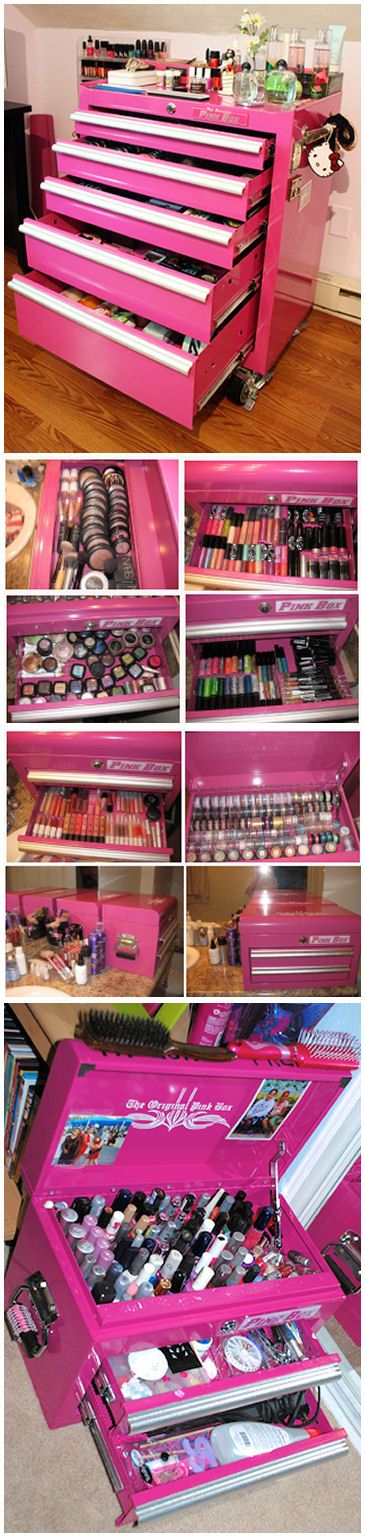 Use A Toolbox For Your Makeup And Nail Polish 
