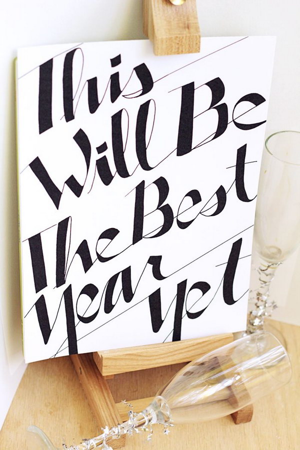 This Will be the Best Year Yet New Years Eve Sign with Free Printable 