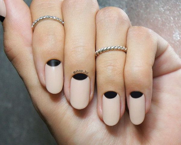 You Won't Find Cuter Half Moon Manicure Designs Than These – I AM & CO