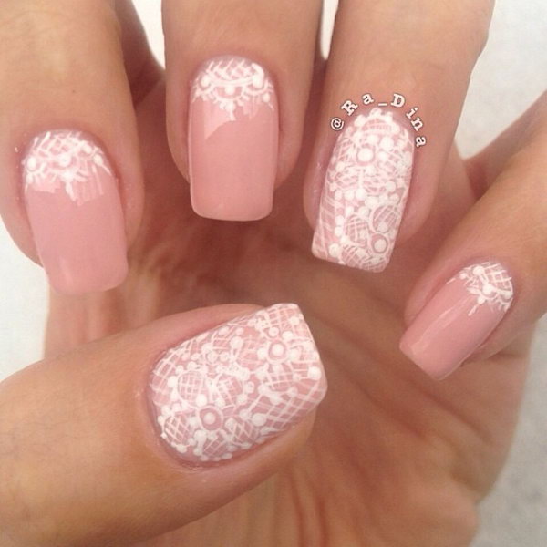 Pink and White Lace Manic. 