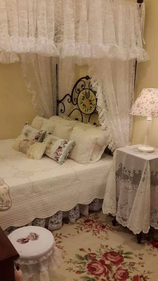 Fairy Tale Like Shabby Chic Bedroom. 