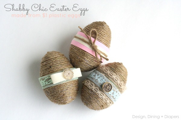 Shabby Chic Easter Eggs. Get the tutorial 