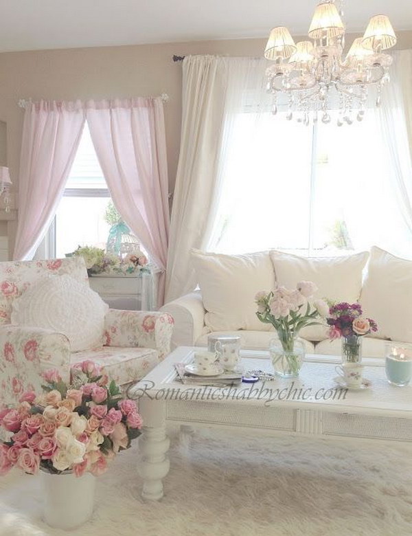 Romantic Feminine Living Room 