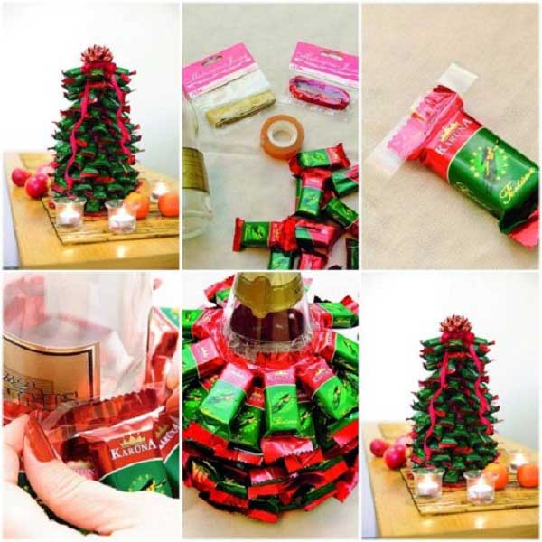 DIY Candy Christmas Tree. 