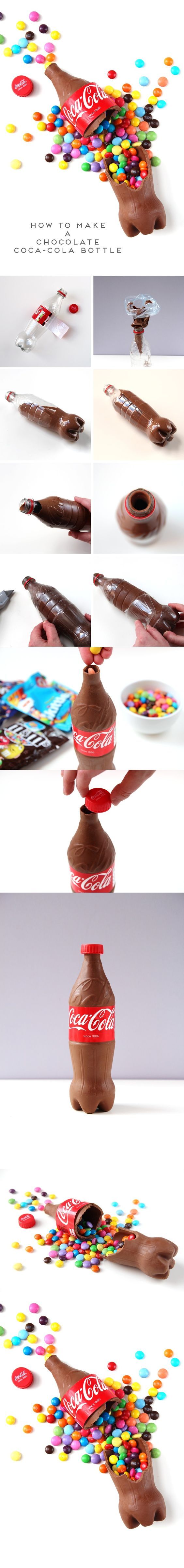 Sweet Filled Chocolate Coca Cola Bottle. 