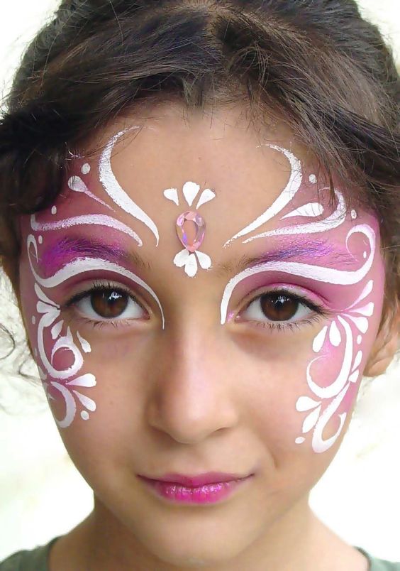 Butterfly Face Painting. 