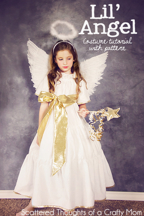 DIY Angel Costume with Tutorial and Pattern. 