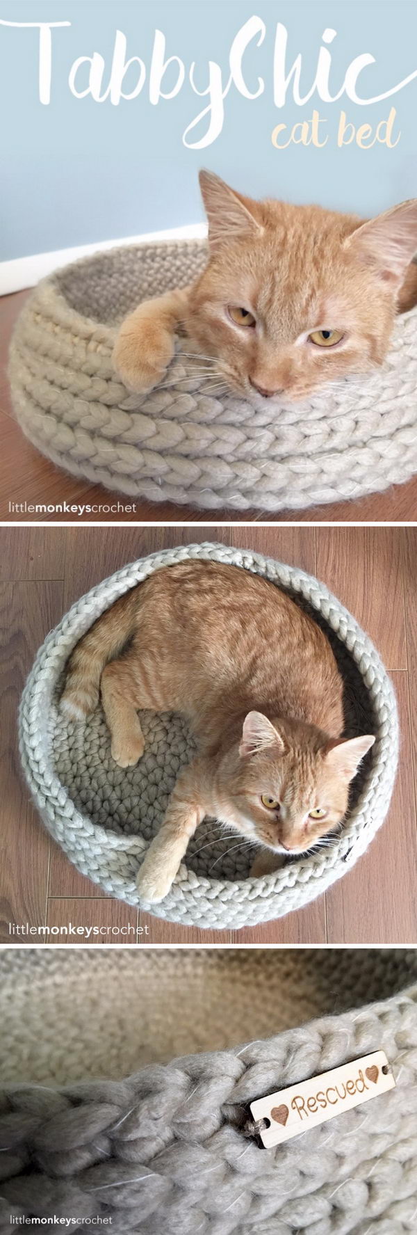 Tabby Chic Cat Bed. 