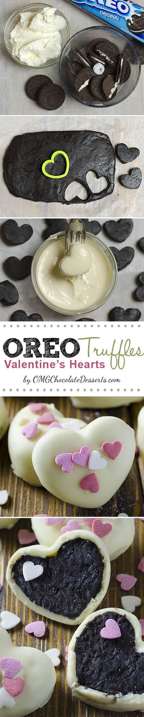 Oreo Truffles Valentine’s Hearts. 
