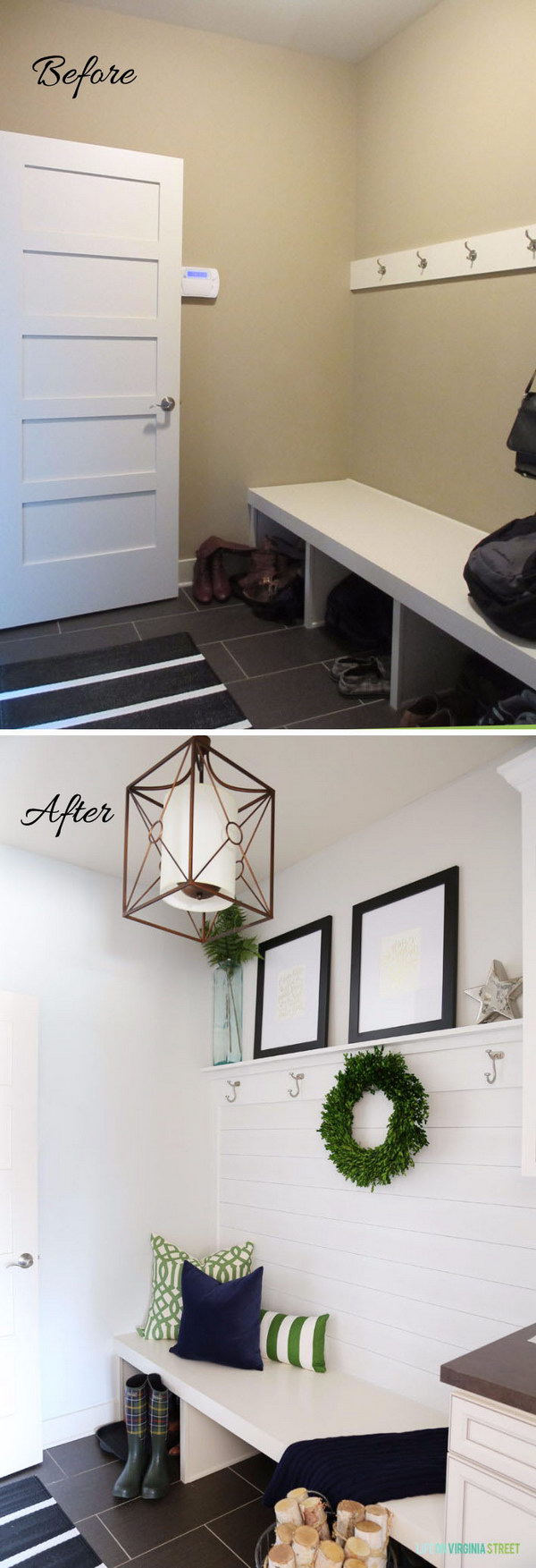 Blank Entryway Gets a Bright, Easy Makeover. 