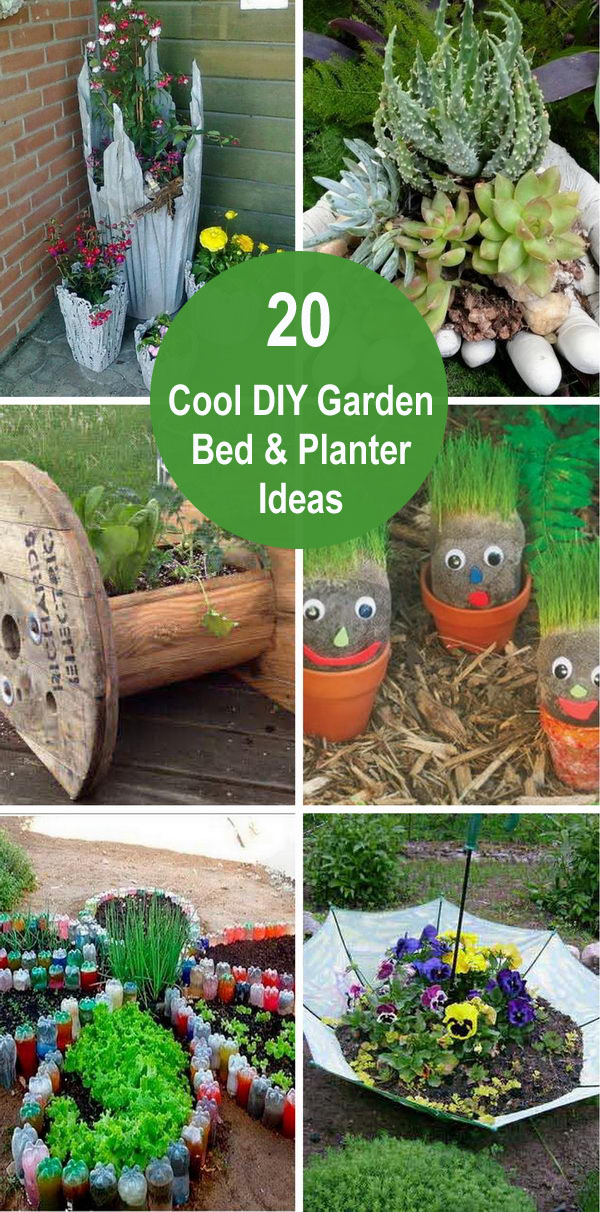 20 Cool Diy Garden Bed And Planter, Garden Planter Ideas Diy