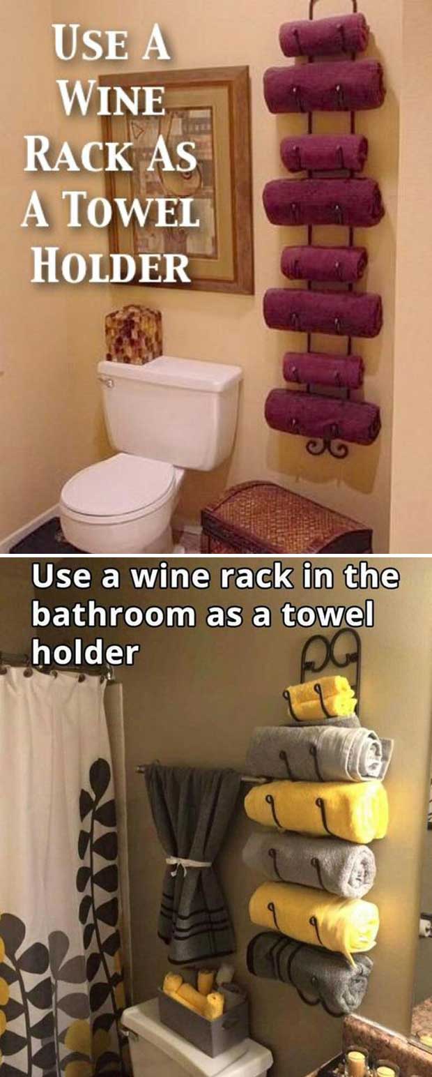 Wine Rack Towel Holder. 